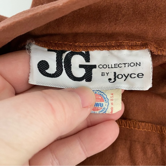 Vintage JG Collection by Joyce rust brown skirt midi length - Picture 8 of 10